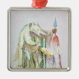Blackfoot Medicine Man Metalen Ornament
