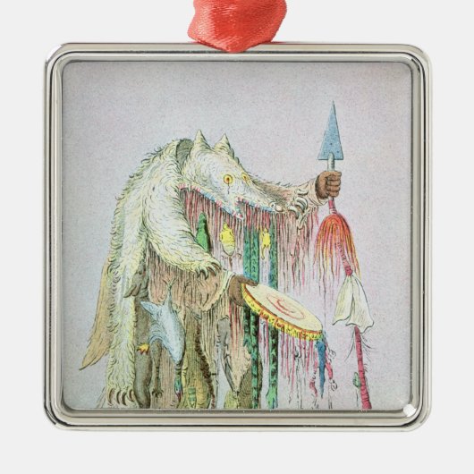 Blackfoot Medicine Man Metalen Ornament (Voorkant)