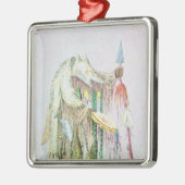 Blackfoot Medicine Man Metalen Ornament (Links)