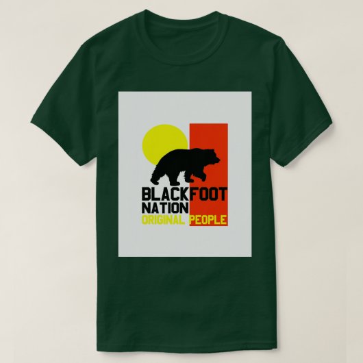 BLACKFOOT NATION ORIGINAL PEOPLE 2 Graphic T-shirt (Design voorkant)