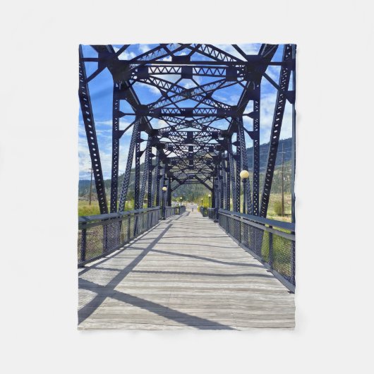 Blackfoot River Crossing Fleece Deken (Voorkant)