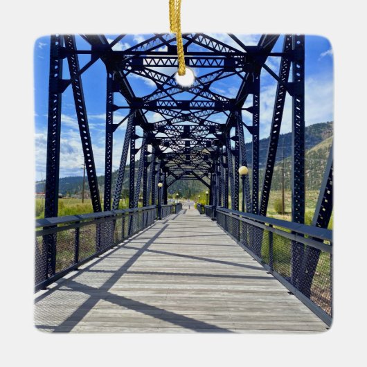 Blackfoot River Crossing Keramisch Ornament (Voorkant)