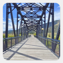 Blackfoot River Crossing Vierkante Sticker