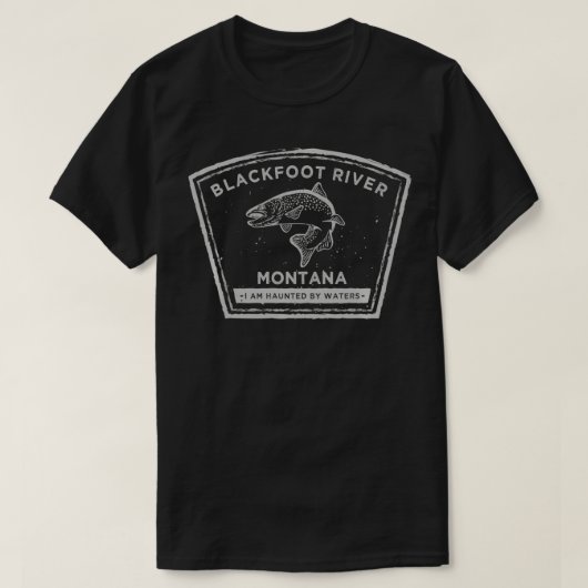 Blackfoot River Fly Fishing T-shirt (Design voorkant)