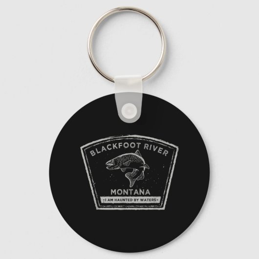 Blackfoot River Montana - Fly Fishing Shirt  Sleutelhanger (Voorkant)