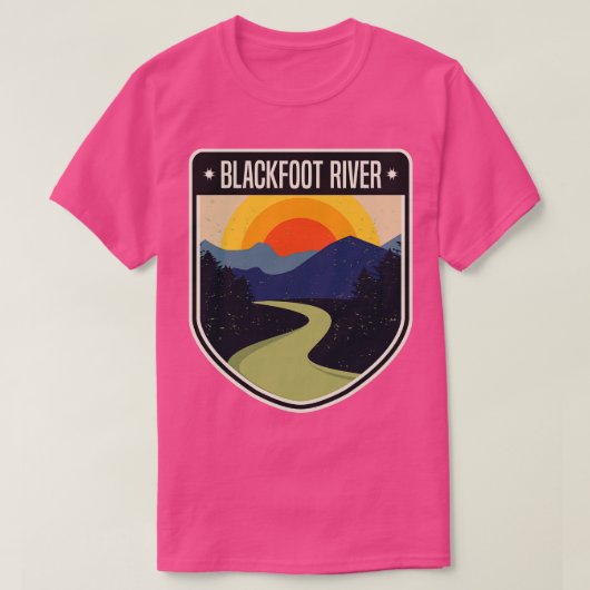Blackfoot River Montana T-shirt (Design voorkant)