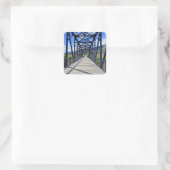 Blackfoot Rivierkruising Vierkante Sticker (Tas)