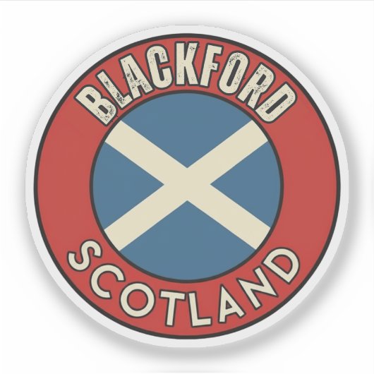 Blackford, Scotland Sticker (Voorkant)