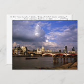 Blackfriars Bridge en St Paul's Cathedral Briefkaart (Voorkant / Achterkant)