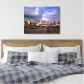 Blackfriars Bridge en St Paul's Cathedral Canvas Afdruk (Insitu (Slaapkamer))