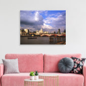 Blackfriars Bridge en St Paul's Cathedral Canvas Afdruk (Insitu (Woonkamer))