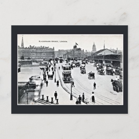  Blackfriars Bridge Londen Briefkaart (Voorkant)
