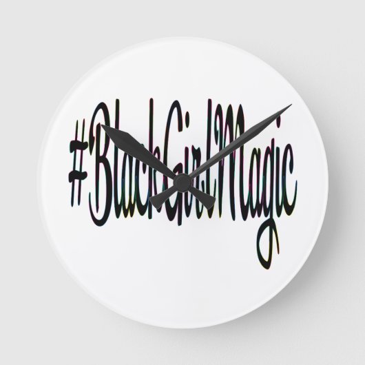 #BlackGirlMagic Ronde Klok (Voorkant)