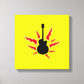 blackgitar canvas afdruk (Voorkant)