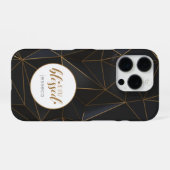 BlackGold zo gezegend gepersonaliseerd iPhone Hoesje (Achterkant horizontaal)