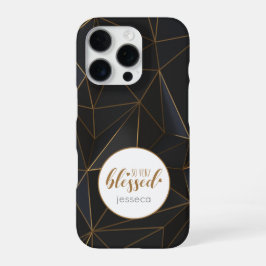 BlackGold zo gezegend gepersonaliseerd iPhone 16 Pro Hoesje