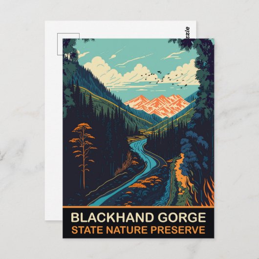 Blackhand Gorge, Nationaal Park, OH, Reizen Briefkaart (Voorkant / Achterkant)