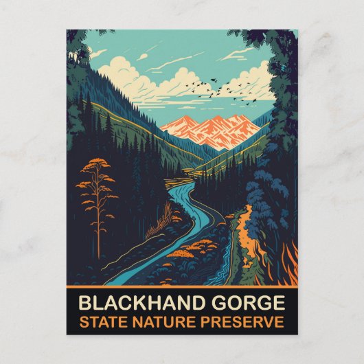 Blackhand Gorge, Nationaal Park, OH, Reizen Briefkaart (Voorkant)
