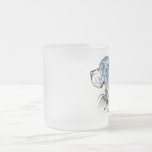 Blackhart Great Dane Matglas Koffiemok (Center)