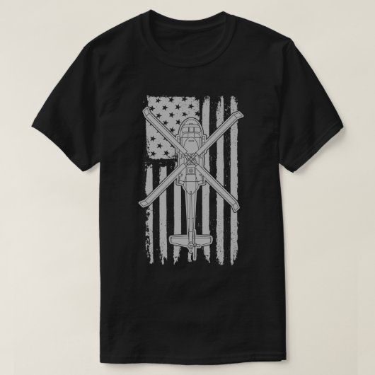 Blackhawk: Amerikaanse helikopter UH60 G T-shirt (Design voorkant)