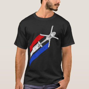 Blackhawk Amerikaanse Vlag Militaire Helikopter UH T-shirt