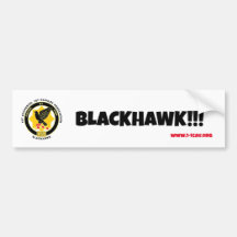 Blackhawk bumper sticker