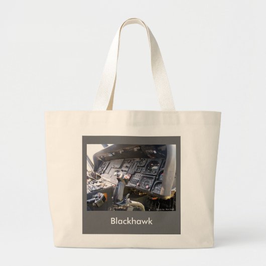 Blackhawk Cockpit, Blackhawk Grote Tote Bag (Voorkant)