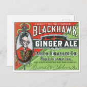 Blackhawk Ginger Ale Rock Island, Illinois Briefkaart (Voorkant / Achterkant)
