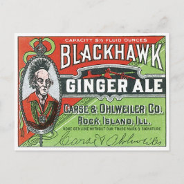 Blackhawk Ginger Ale Rock Island, Illinois  Briefkaart