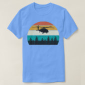  Blackhawk Helikopter Retro War Sunset T-shirt (Design voorkant)