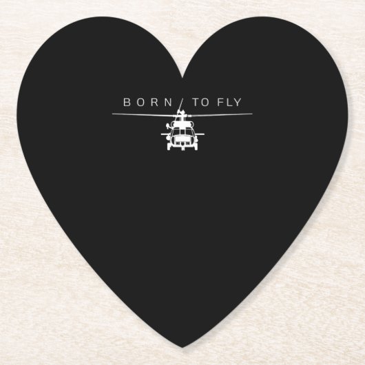 Blackhawk Militaire Luchtvaarthelikopter Pilot Gif Kartonnen Onderzetters (Voorkant)