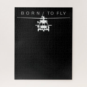 Blackhawk Militaire Luchtvaarthelikopter Pilot Gif Legpuzzel