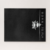 Blackhawk Militaire Luchtvaarthelikopter Pilot Gif Legpuzzel (Horizontaal)