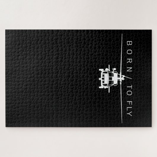 Blackhawk Militaire Luchtvaarthelikopter Pilot Gif Legpuzzel (Horizontaal)
