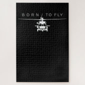 Blackhawk Militaire Luchtvaarthelikopter Pilot Gif Legpuzzel (Verticaal)