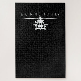 Blackhawk Militaire Luchtvaarthelikopter Pilot Gif Legpuzzel