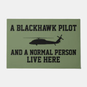 Blackhawk Pilot en Normal Peron Deurmat (Voorkant)