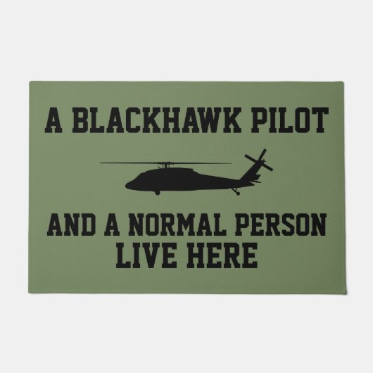 Blackhawk Pilot en Normal Peron Deurmat (Voorkant)