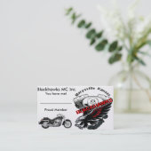 Blackhawks MC Visitekaartje (Staand voorkant)