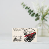 Blackhawks Visitekaartje Goldwing (Staand voorkant)