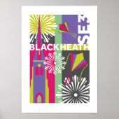 Blackheath, SE3 grafische ontwerpmontage Poster (Voorkant)