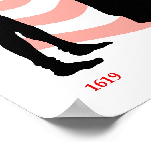 BlackHistoryChronologieVlag Poster (Hoek)