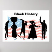 BlackHistoryChronologieVlag Poster (Voorkant)