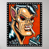 "Blackie D", Vampire Biker Poster (Voorkant)