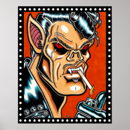 "Blackie D", Vampire Biker Poster