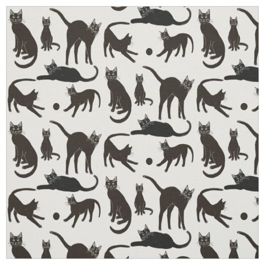 Blackie de Black Cat Fabric Stof (Swatch)