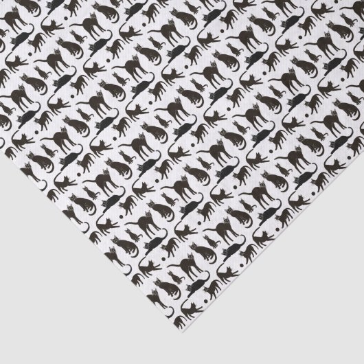 Blackie de Black Cat Tissue Paper Tissuepapier (Detail)