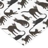 Blackie de zwarte kat tafel runner korte tafelloper (Hoek)