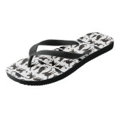 Blackie de zwarte Teenslippers (Schuin)