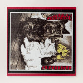 Blackie en Whitie door het vuur Legpuzzel (Horizontaal)